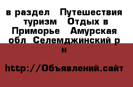  в раздел : Путешествия, туризм » Отдых в Приморье . Амурская обл.,Селемджинский р-н